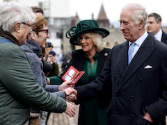 King Charles Attends Easter Sunday Church Service