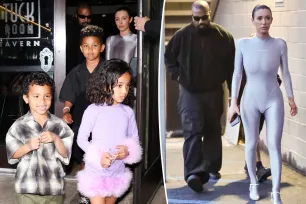 Bianca Censori rocks $60 spandex catsuit for Easter outing with Kanye West and his kids