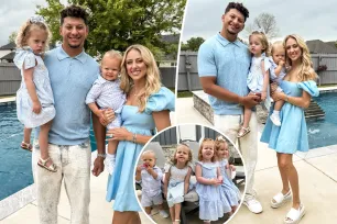 Patrick Mahomes, wife Brittany and their kids have matching moment celebrating Easter