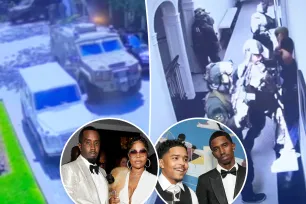 Diddy’s ex posts footage of feds’ ‘overtly militarized’ raid on rapper’s house, son Justin Combs surrounded by rifles