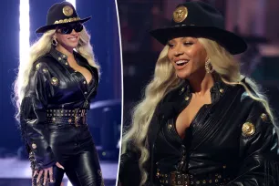 Beyoncé goes full ‘Cowboy Carter’ in Versace leather at iHeartRadio Music Awards 2024