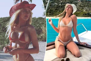 Brittany Mahomes puts her curves front and center in ‘micro’ red bikini