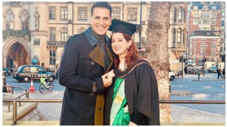 Twinkle Khanna shares date night pic with Akshay Kumar: ‘After 2 decades, he still makes me…’