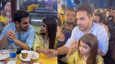 Arbaaz Khan shields wife Shura from mob after enjoying iftaar in Mumbai. Watch video