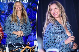 Gisele Bündchen takes the plunge in head-to-toe denim for Brazilian fashion event