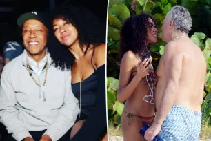 Russell Simmons sends heartfelt message to daughter Aoki, 21, after she kisses Vittorio Assaf, 65, in steamy pics