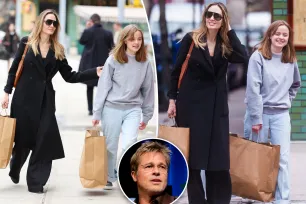 Angelina Jolie and look-alike daughter Vivienne spotted shopping in NYC amid ongoing legal issues with Brad Pitt