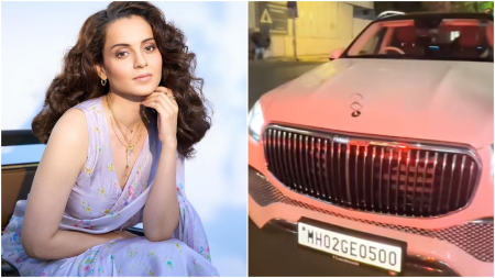 Kangana Ranaut flaunts her new Mercedes car worth Rs 2.96 crore. Watch