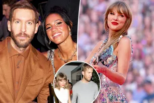 Calvin Harris’ wife admits she listens to his ex Taylor Swift’s music ‘as soon as’ he’s away