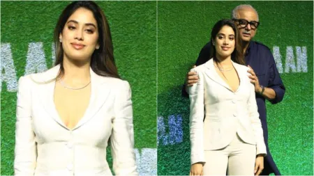 Did Janhvi Kapoor really wear a diamond-studded necklace with boyfriend Shikhar Paharia’s name on it? Watch