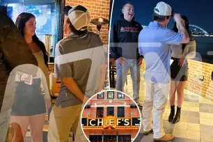 Morgan Wallen chats with mystery woman in photos taken minutes before he allegedly threw chair off rooftop