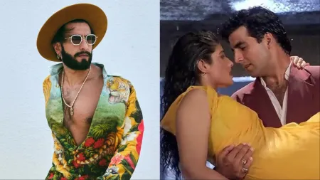 When Ranveer Singh was escorted off a set for ogling at ‘uncomfortable’ Raveena Tandon, but Akshay Kumar came to his rescue