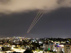 Sirens, Blasts Sound Across Israel After Iran Fires Drones, Missiles