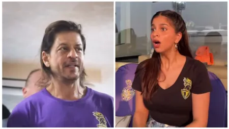 Shah Rukh Khan’s motivational speech at IPL 2024 reminds fans of ‘Chak De India,’ Suhana Khan’s reaction goes viral. Watch