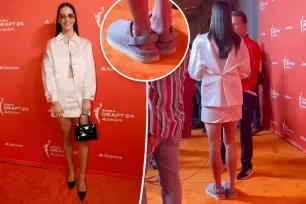 Caitlin Clark swaps Prada heels for Uggs at WNBA draft: ‘Have to protect those billion-dollar feet’