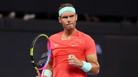 Rafael Nadal’s comeback match: A few trademark points, aggression from baseline but rustiness shows in win