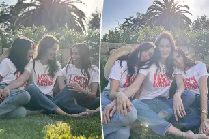 Meghan Markle twins with former ‘Suits’ co-star Abigail Spencer in charity T-shirts: ‘Love like a mother’