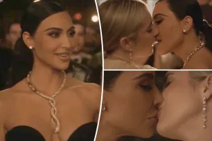 Watch Kim Kardashian and Emma Roberts kiss in steamy ‘American Horror Story: Delicate’ scene