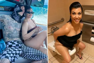 Travis Barker trolls Kourtney Kardashian on 45th birthday with pic of her on the toilet: ‘That’s real love’