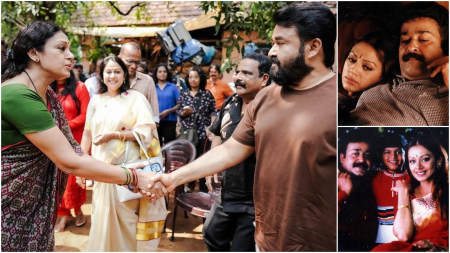 Mohanlal, Shobana evoke nostalgia with their iconic pairing as L360 goes on floors. See pics