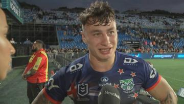 NRL: NZ Warriors fullback Charnze Nicoll-Klokstad celebrates 100th NRL appearance despite disappointing loss to Gold Coast Titans