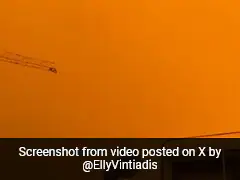 Watch: Skies Over Greece Turn "Apocalyptic" Orange From Sahara Dust Storm