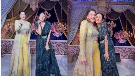 After ‘Dance of Envy’, Madhuri Dixit and Karisma Kapoor recreate Dil Toh Pagal Hai song ‘Chak Dhoom Dhoom’. Watch