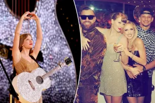 Taylor Swift parties with Travis Kelce, Mahomes couple in Vegas as she feels ‘sad’ about going back on tour: reports