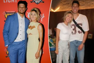 Brittany Mahomes trades cutout dress for $1,320 crystal-covered jeans after husband Patrick’s charity gala