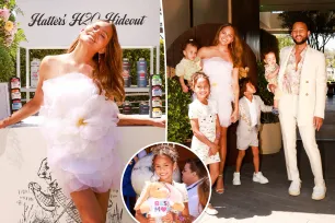 Inside Chrissy Teigen’s Mad Hatter-inspired pre-Mother’s Day tea party