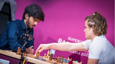 Magnus Carlsen praises D Gukesh… ‘didn’t expect him to do this well at Candidates’