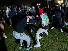 Pro-Palestinian Supporters, Counter-Protesters Clash At California University