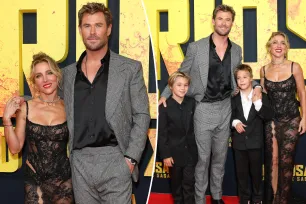 Chris Hemsworth and wife Elsa Pataky make rare red carpet appearance with 10-year-old twin sons