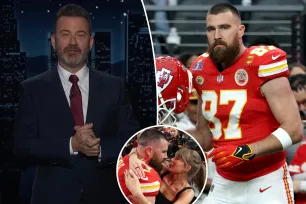 Jimmy Kimmel roasts Travis Kelce as billionaire Taylor Swift’s ‘broke boyfriend’ after $34M Chiefs deal