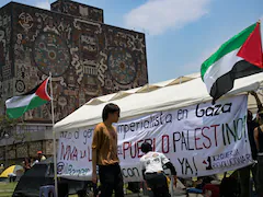 Campus Protests Spread To Mexico, Students Set Up Tents, Palestine Flags