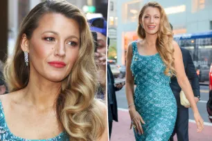 Blake Lively styles glittering blue mermaid dress with over 50 carats of jewelry at Tiffany &amp; Co. bash