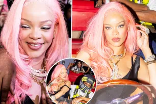 Rihanna debuts bubblegum pink hair in Miami with A$AP Rocky ahead of Met Gala