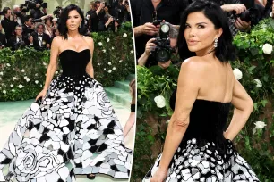 Lauren Sánchez makes her Met Gala debut in mirrored floral ballgown