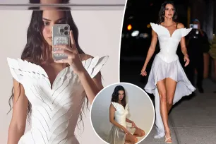 Kendall Jenner looks like an angel in second vintage Givenchy dress at Met Gala 2024 afterparty