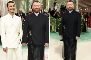 Sam Smith matches with boyfriend Christian Cowan as they make red carpet debut at Met Gala 2024