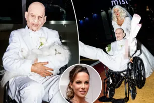 Kate Beckinsale transforms into old man to clap back at critics: ‘Hope it is less triggering’