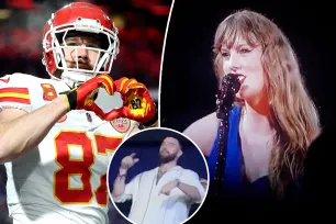 Taylor Swift nods to Travis Kelce’s jersey number, performs ‘The Alchemy’ as he attends 87th Eras Tour show