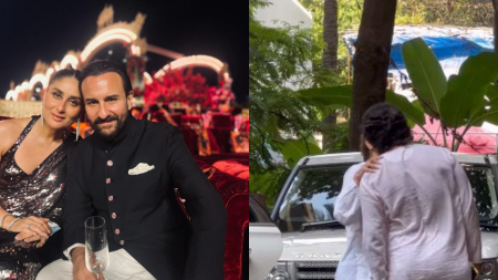 Kareena Kapoor and Saif Ali Khan kiss outside their Mumbai residence, netizens call them ‘couple goals’