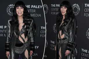 Cher, 77, turns back time in edgy cutout catsuit at ‘Bob Mackie: Naked Illusion’ premiere