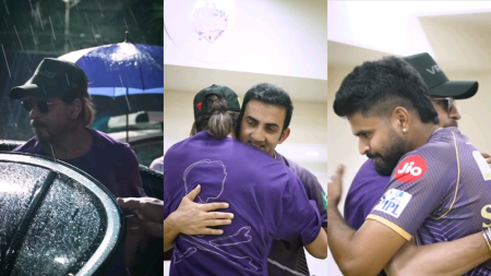 Shah Rukh Khan’s moments with Gautam Gambhir, Shreyas Iyer inside KKR dressing room go viral