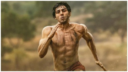 Chandu Champion first poster: Kartik Aaryan looks ‘insane’ as he runs in ‘langot’ in his career’s ‘most challenging’ film