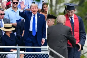 Donald and Melania Trump attend son Barron’s high school graduation during break in ‘hush money’ trial