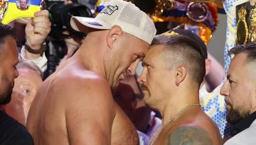 Boxing: Trimmed-down Fury tips scales at weigh-ins for heavyweight title clash with Usyk