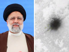 Drone Video Claims To Show Location Of Iran President's Chopper Crash Site