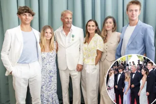 Kevin Costner makes rare appearance with five of his kids at Cannes Film Festival